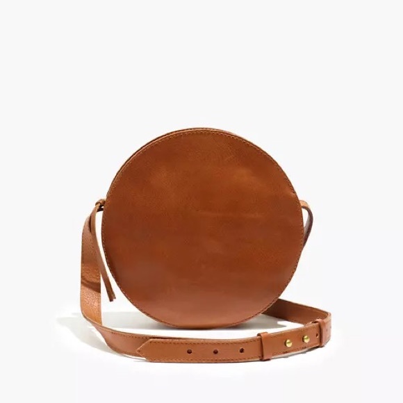 Madewell Handbags - Madewell The Simple Circle Crossbody Bag in Leather